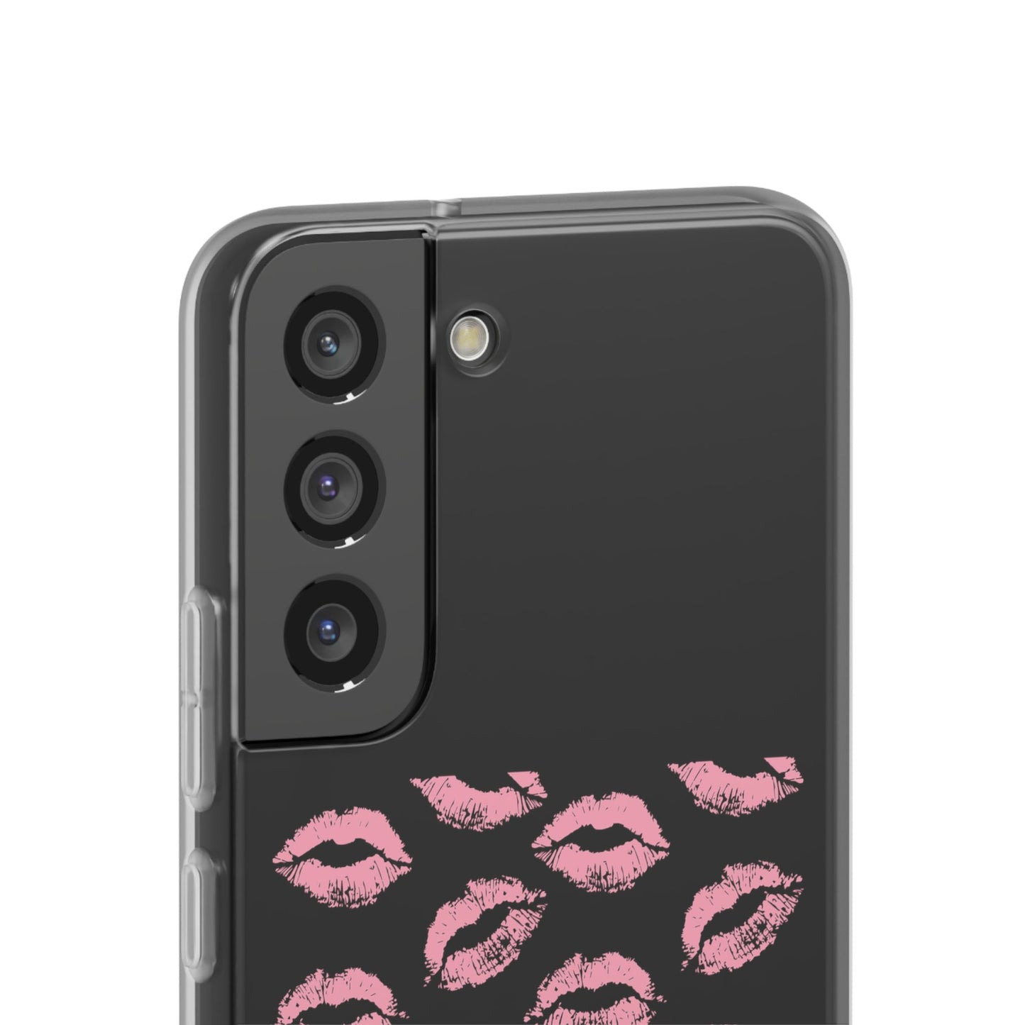 Kiss Print Phone Case - Stylish Flexi Case, Cute Phone Cover, Gift for Her, Trendy Accessories, Valentine's Day, Romantic Style