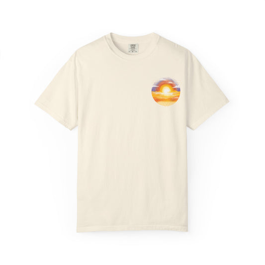 Sunset Vibes Unisex T-Shirt – Perfect for Summer, Beach Days, Casual Outings, Birthdays, Gifts
