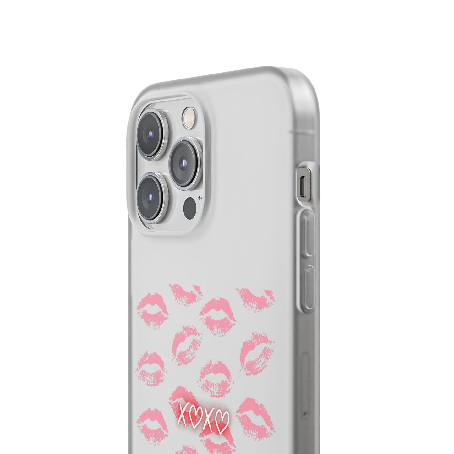 Kiss Print Phone Case - Stylish Flexi Case, Cute Phone Cover, Gift for Her, Trendy Accessories, Valentine's Day, Romantic Style