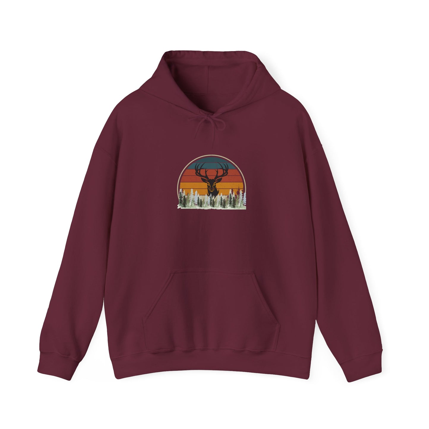 Stylish Unisex Hoodie with Retro Mountain Design, Cozy Apparel, Perfect for Outdoor Lovers, Gifts for Him or Her, Casual Wear