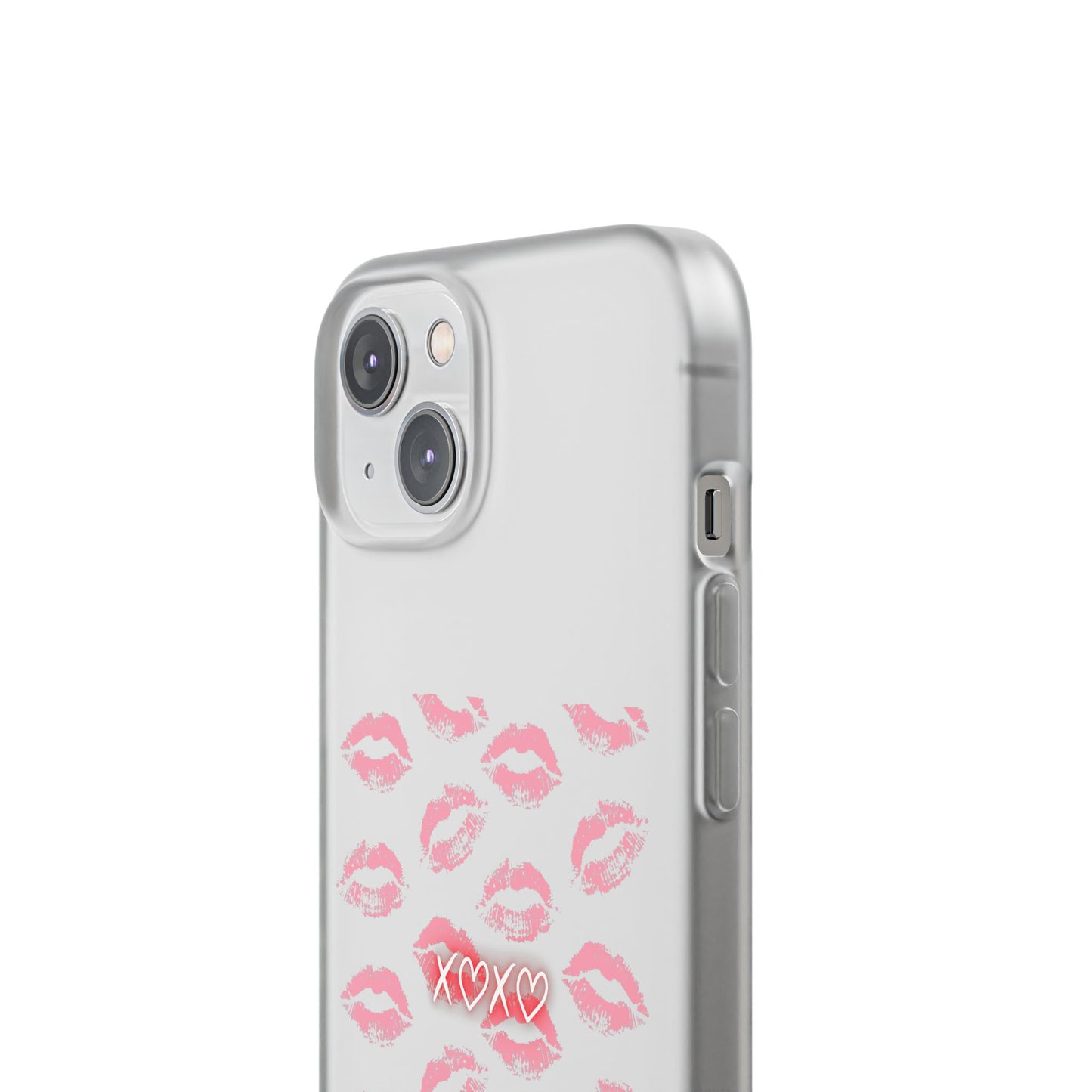 Kiss Print Phone Case - Stylish Flexi Case, Cute Phone Cover, Gift for Her, Trendy Accessories, Valentine's Day, Romantic Style