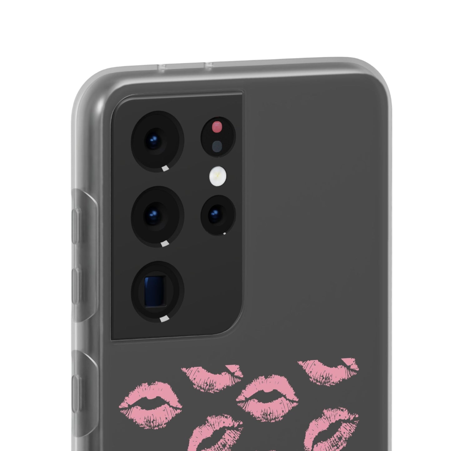 Kiss Print Phone Case - Stylish Flexi Case, Cute Phone Cover, Gift for Her, Trendy Accessories, Valentine's Day, Romantic Style