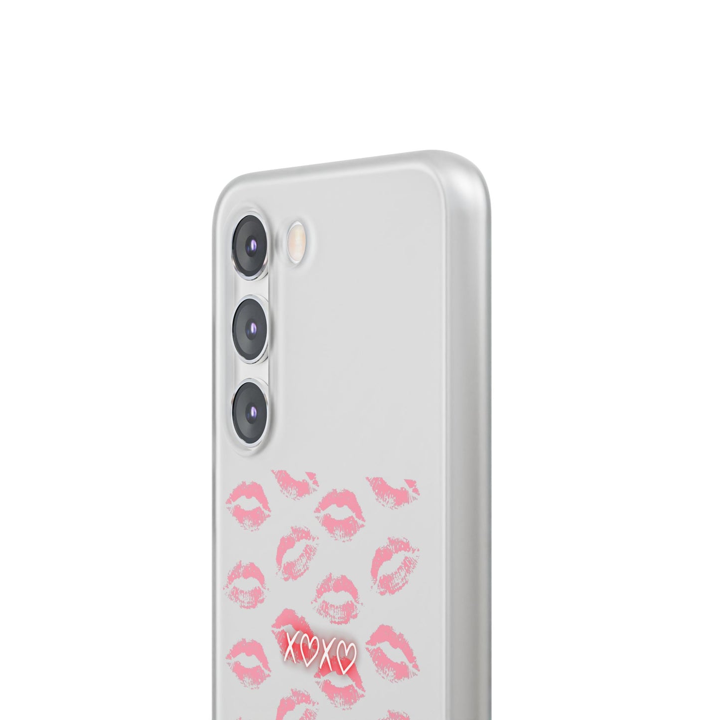 Kiss Print Phone Case - Stylish Flexi Case, Cute Phone Cover, Gift for Her, Trendy Accessories, Valentine's Day, Romantic Style