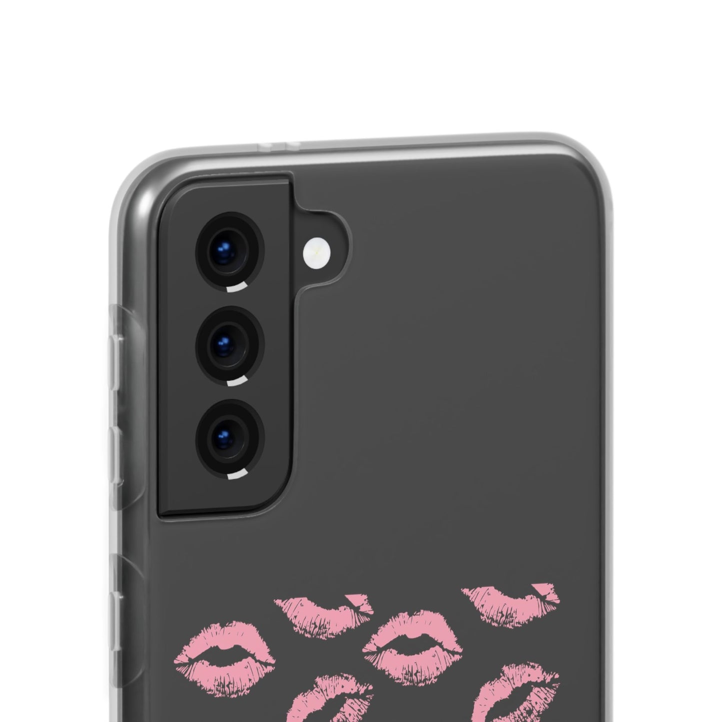 Kiss Print Phone Case - Stylish Flexi Case, Cute Phone Cover, Gift for Her, Trendy Accessories, Valentine's Day, Romantic Style