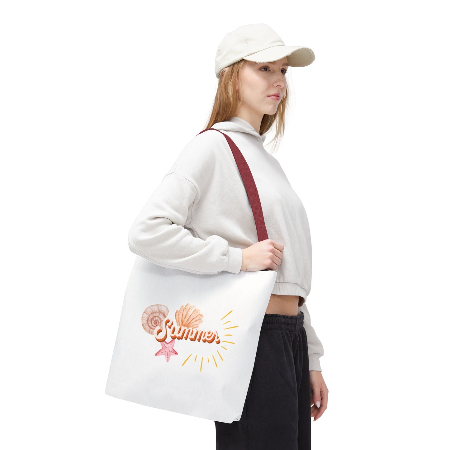 Summer Vibes Tote Bag, Beach Bag, Casual Carryall, Eco-Friendly Tote, Vacation Accessory, Gift for Her