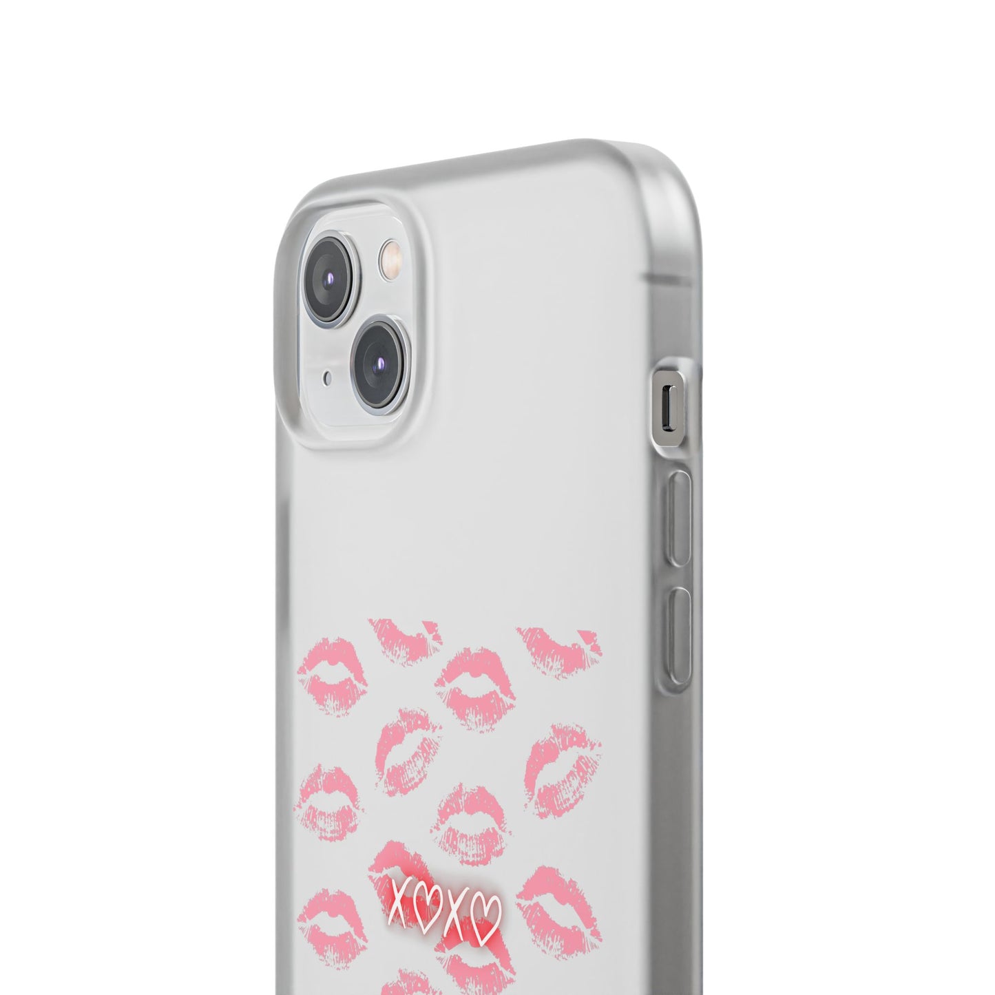 Kiss Print Phone Case - Stylish Flexi Case, Cute Phone Cover, Gift for Her, Trendy Accessories, Valentine's Day, Romantic Style