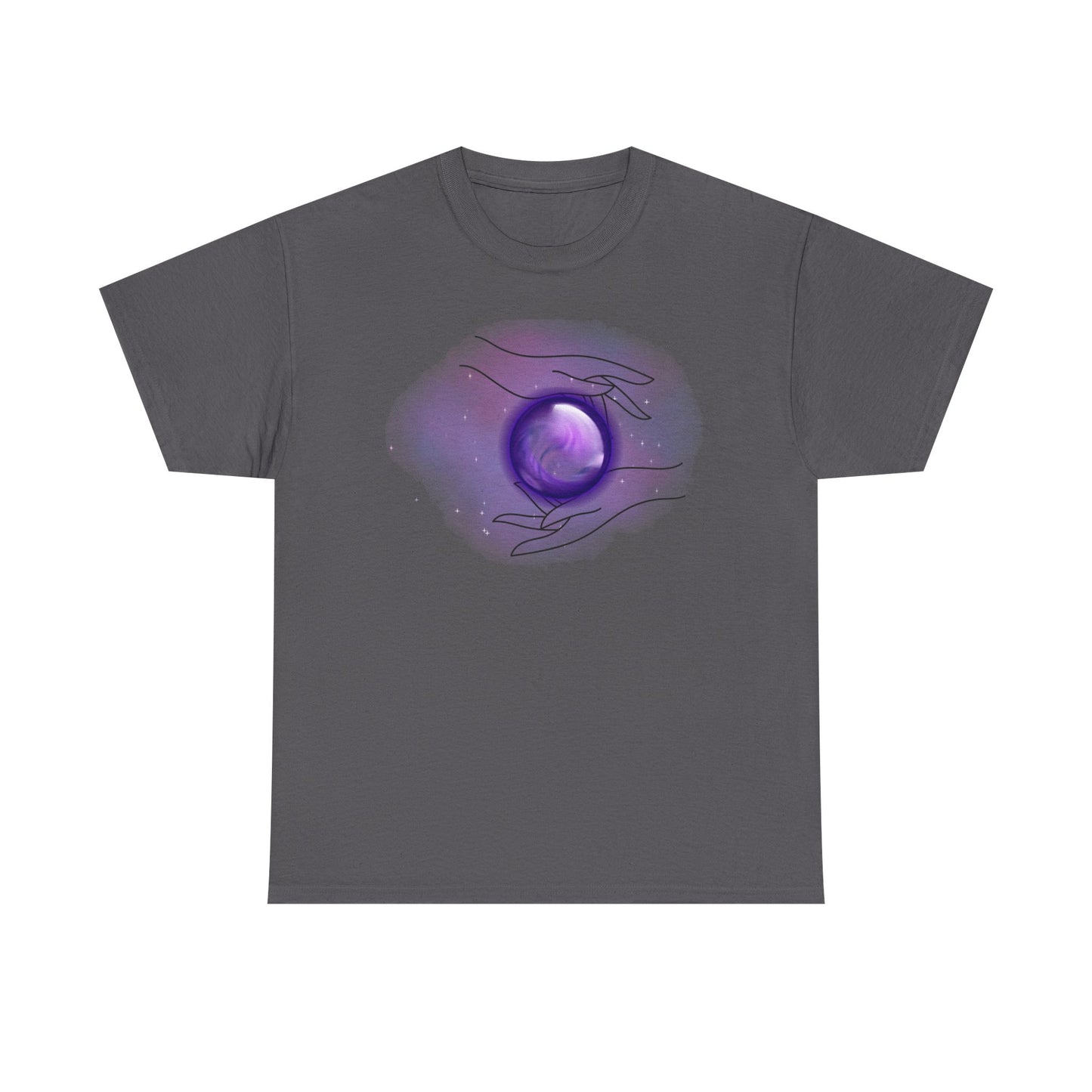 Mystical Hands Graphic Tee, Spiritual Clothing, Astrology Gift, Boho Fashion, Unisex Cotton T-Shirt
