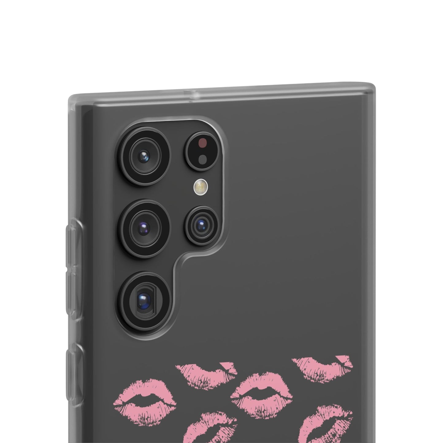 Kiss Print Phone Case - Stylish Flexi Case, Cute Phone Cover, Gift for Her, Trendy Accessories, Valentine's Day, Romantic Style