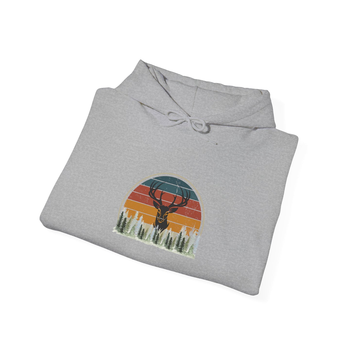 Stylish Unisex Hoodie with Retro Mountain Design, Cozy Apparel, Perfect for Outdoor Lovers, Gifts for Him or Her, Casual Wear