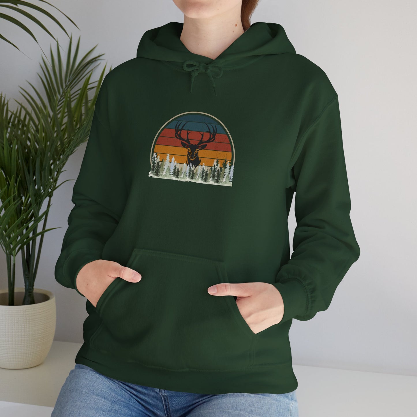 Stylish Unisex Hoodie with Retro Mountain Design, Cozy Apparel, Perfect for Outdoor Lovers, Gifts for Him or Her, Casual Wear