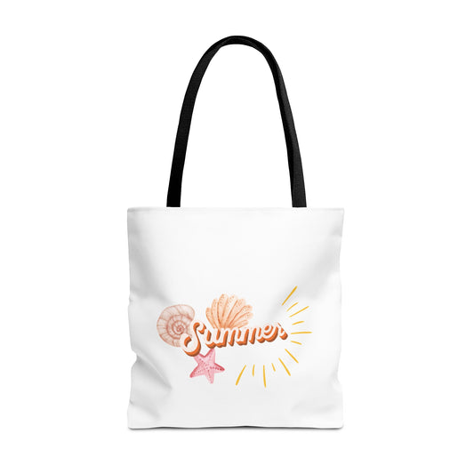 Summer Vibes Tote Bag, Beach Bag, Casual Carryall, Eco-Friendly Tote, Vacation Accessory, Gift for Her