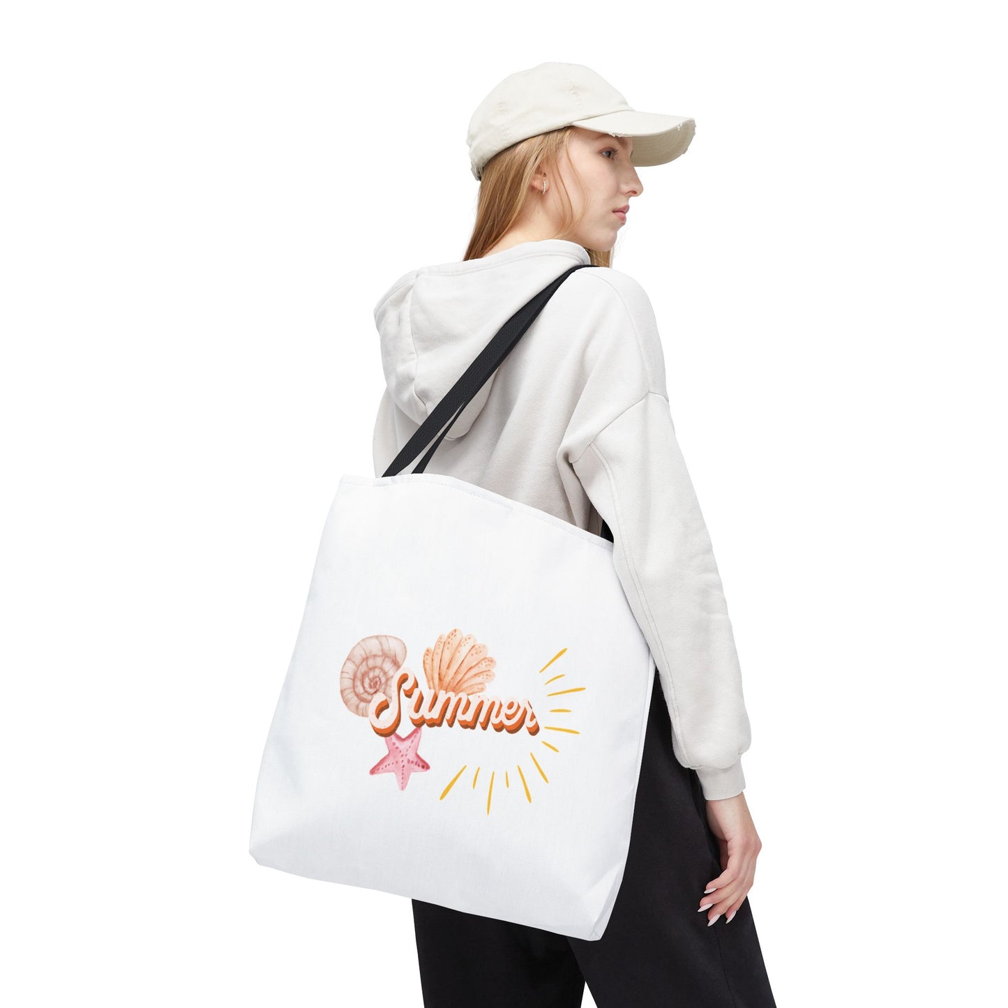 Summer Vibes Tote Bag, Beach Bag, Casual Carryall, Eco-Friendly Tote, Vacation Accessory, Gift for Her