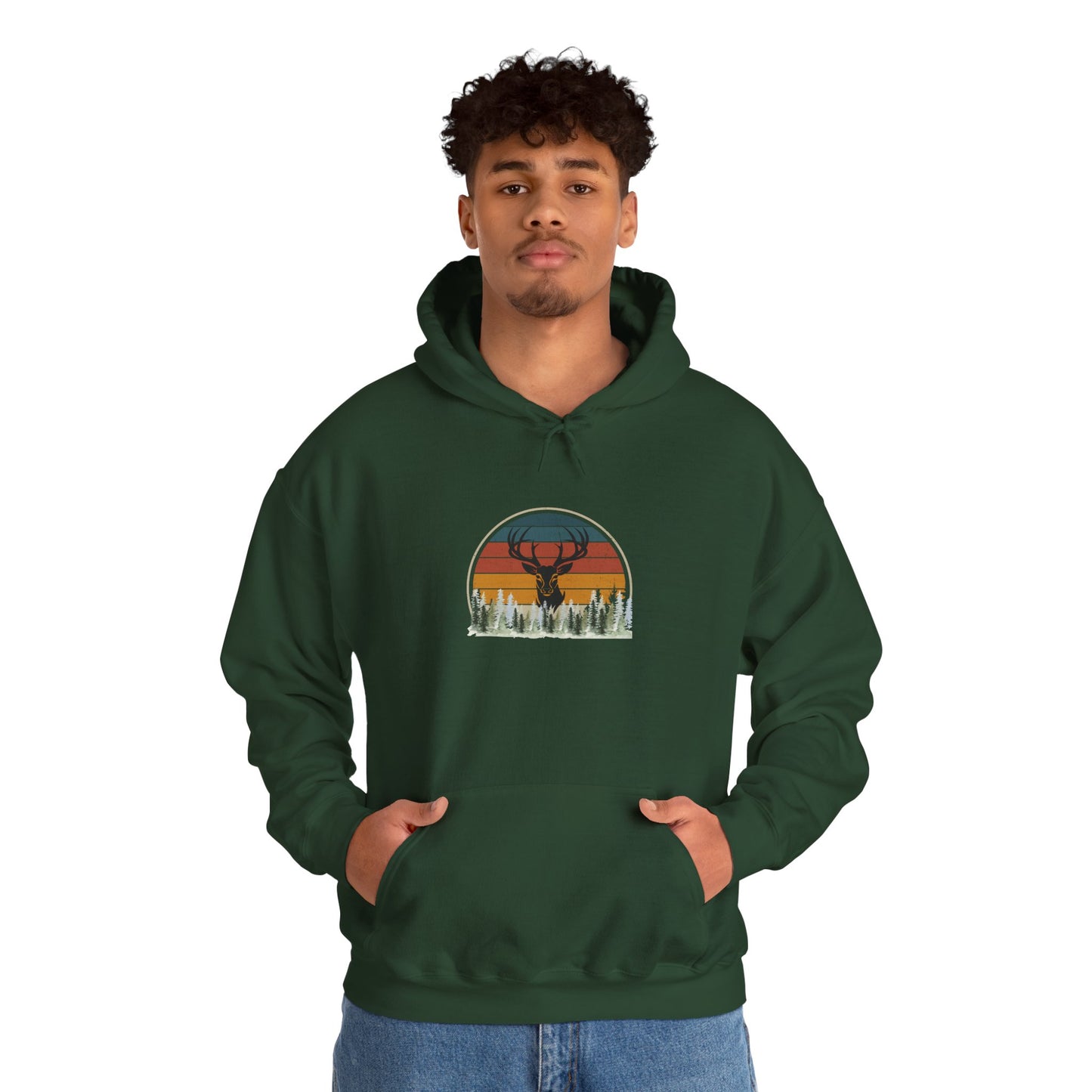 Stylish Unisex Hoodie with Retro Mountain Design, Cozy Apparel, Perfect for Outdoor Lovers, Gifts for Him or Her, Casual Wear