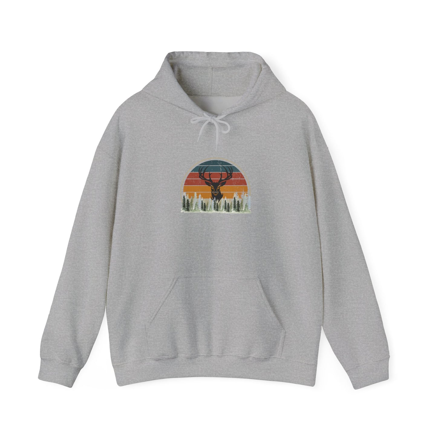 Stylish Unisex Hoodie with Retro Mountain Design, Cozy Apparel, Perfect for Outdoor Lovers, Gifts for Him or Her, Casual Wear