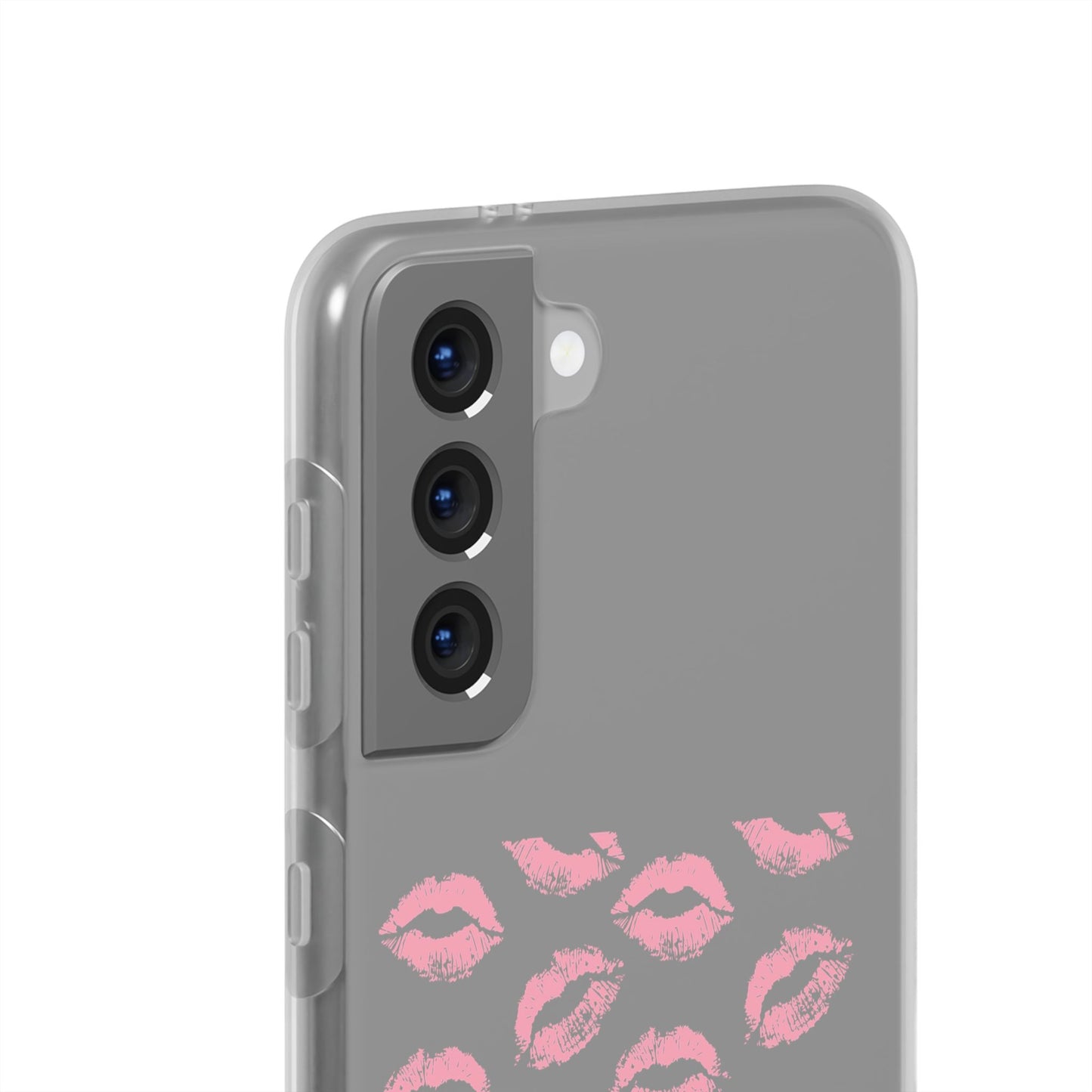 Kiss Print Phone Case - Stylish Flexi Case, Cute Phone Cover, Gift for Her, Trendy Accessories, Valentine's Day, Romantic Style