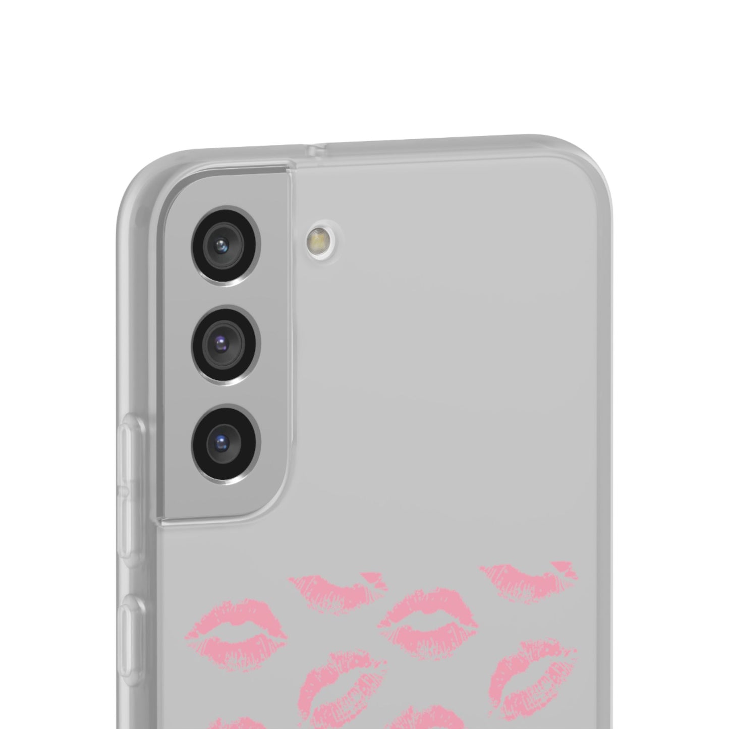 Kiss Print Phone Case - Stylish Flexi Case, Cute Phone Cover, Gift for Her, Trendy Accessories, Valentine's Day, Romantic Style