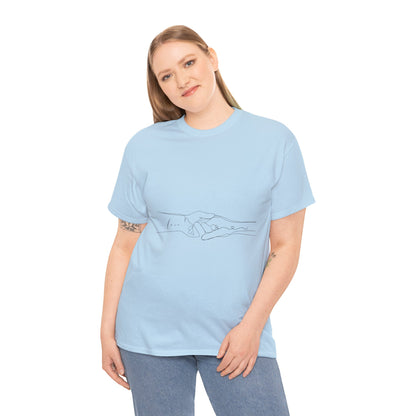 Simple Line Drawings Unisex Heavy Cotton Tee