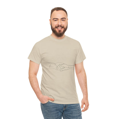 Simple Line Drawings Unisex Heavy Cotton Tee