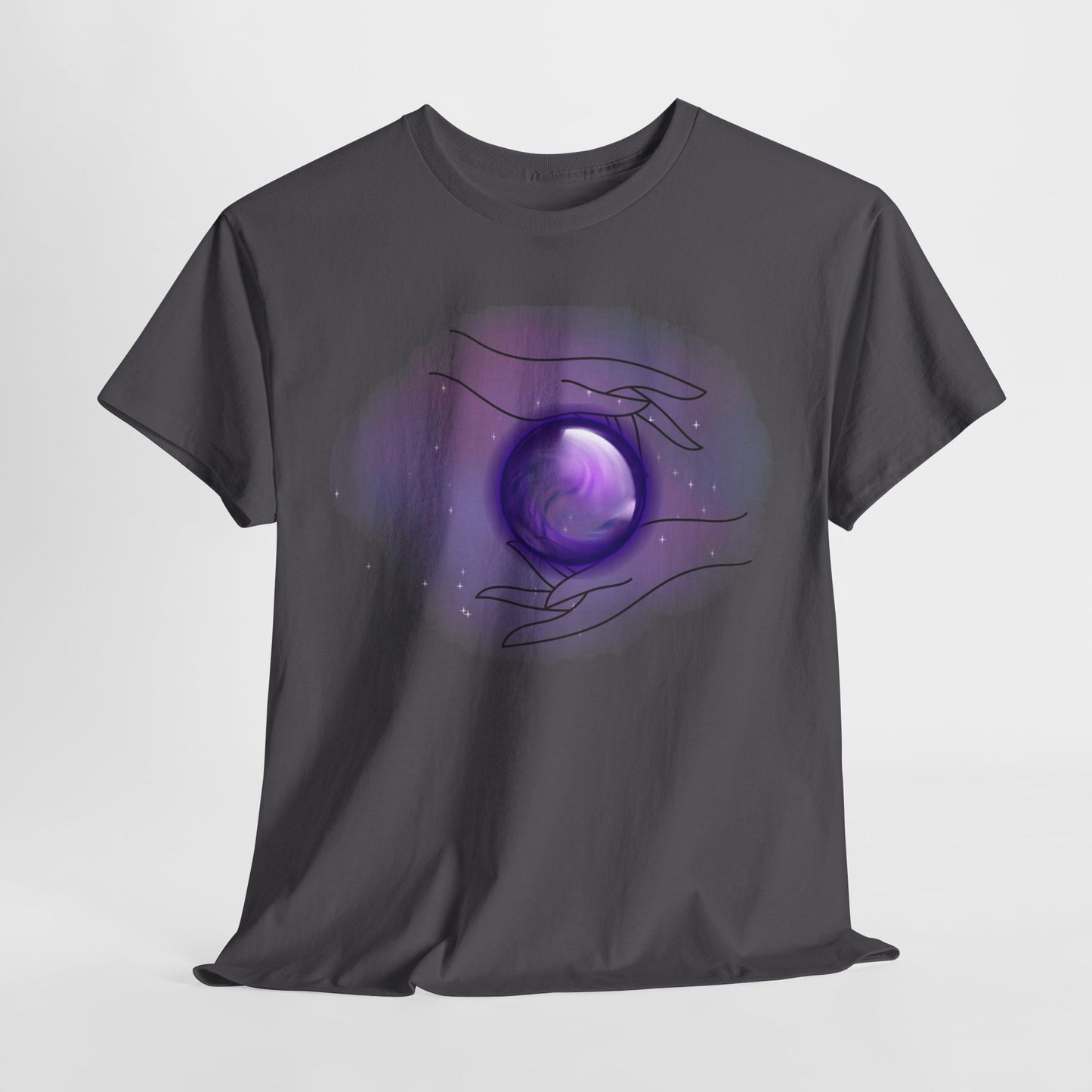 Mystical Hands Graphic Tee, Spiritual Clothing, Astrology Gift, Boho Fashion, Unisex Cotton T-Shirt