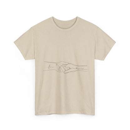 Simple Line Drawings Unisex Heavy Cotton Tee