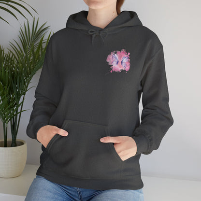 Whimsical Butterfly Sweatshirt - Cozy Hooded Sweatshirt, Pastel Art Apparel, Spring Fashion, Gift for Nature Lovers, Butterfly Lover Gift