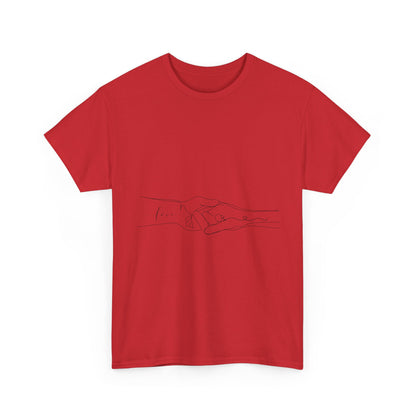 Simple Line Drawings Unisex Heavy Cotton Tee