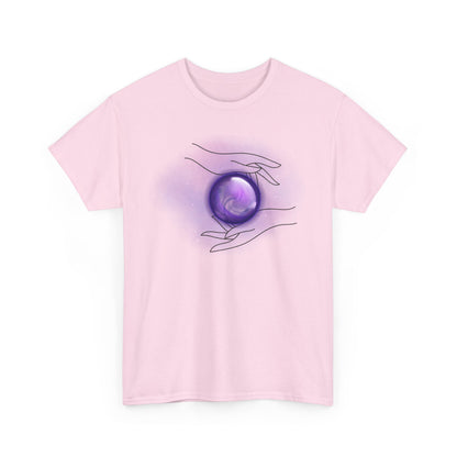 Mystical Hands Graphic Tee, Spiritual Clothing, Astrology Gift, Boho Fashion, Unisex Cotton T-Shirt