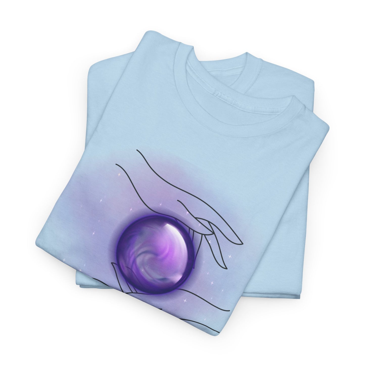 Mystical Hands Graphic Tee, Spiritual Clothing, Astrology Gift, Boho Fashion, Unisex Cotton T-Shirt