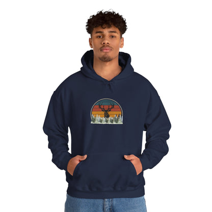 Stylish Unisex Hoodie with Retro Mountain Design, Cozy Apparel, Perfect for Outdoor Lovers, Gifts for Him or Her, Casual Wear