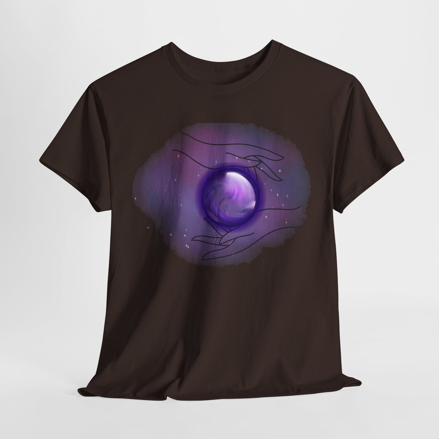 Mystical Hands Graphic Tee, Spiritual Clothing, Astrology Gift, Boho Fashion, Unisex Cotton T-Shirt