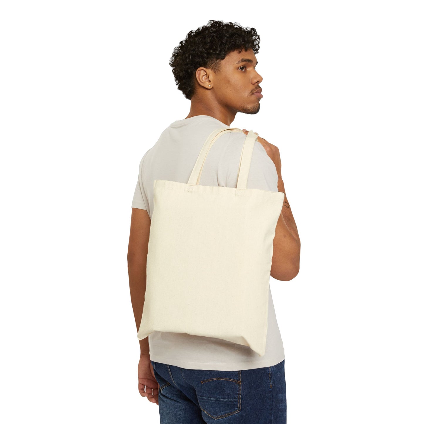 Lucky Dice Cotton Canvas Tote Bag, Fun Eco-Friendly Tote, Gift for Gamers, Everyday Use, Travel Bag, Stylish Shopping Tote