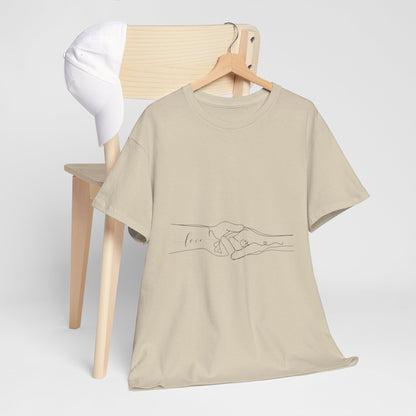 Simple Line Drawings Unisex Heavy Cotton Tee