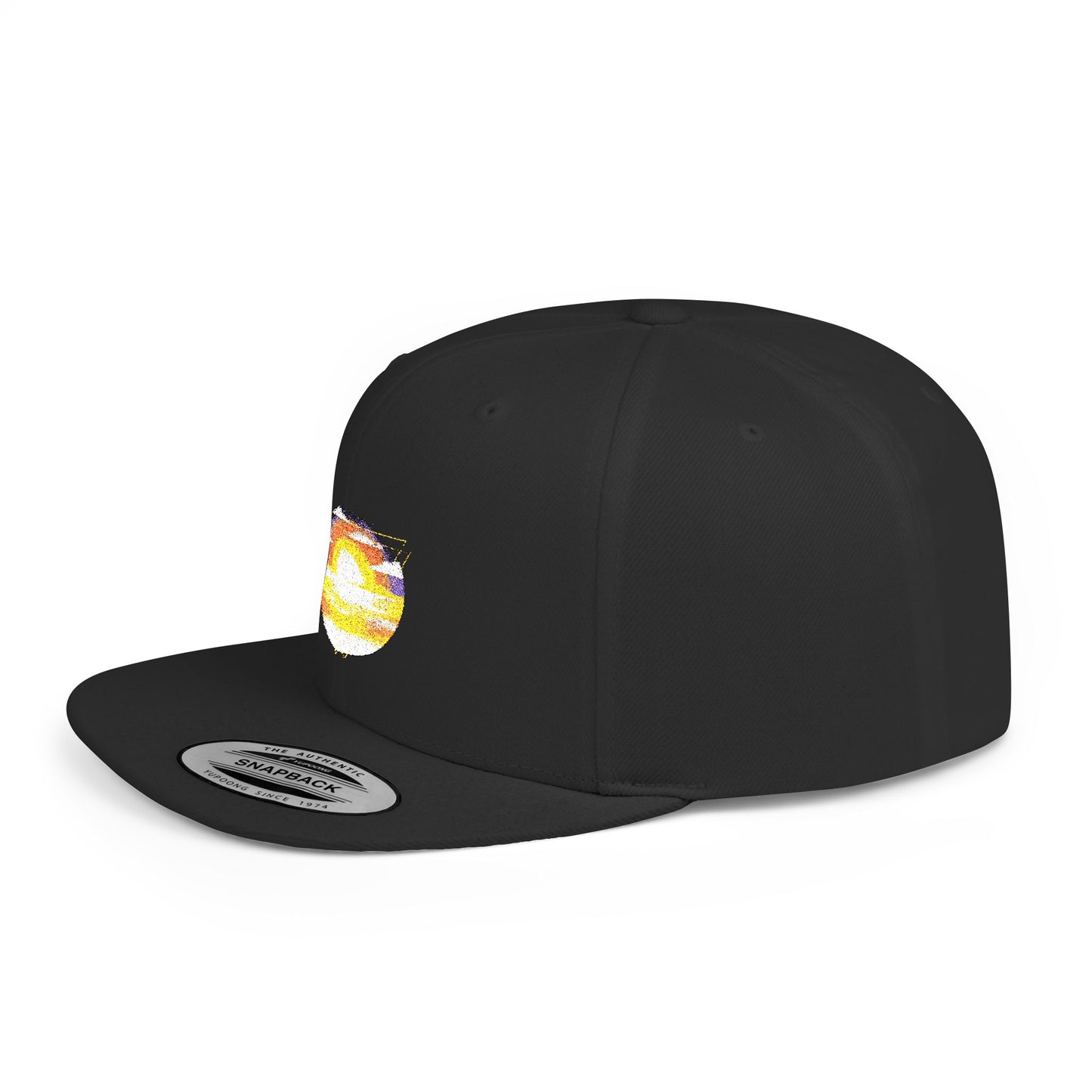 Sunset Vibe Flat Bill Snapback Hat, Trendy Cap for Summer, Beach Days, Outdoors, Gift for Him or Her, Fashionable Headwear
