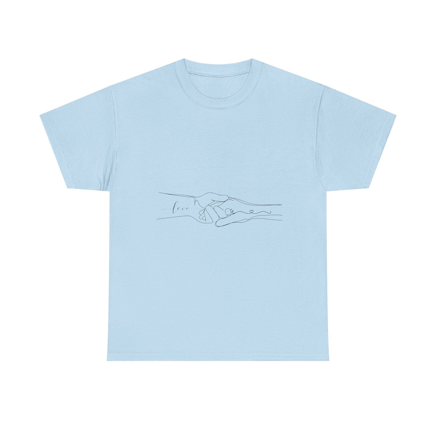 Simple Line Drawings Unisex Heavy Cotton Tee