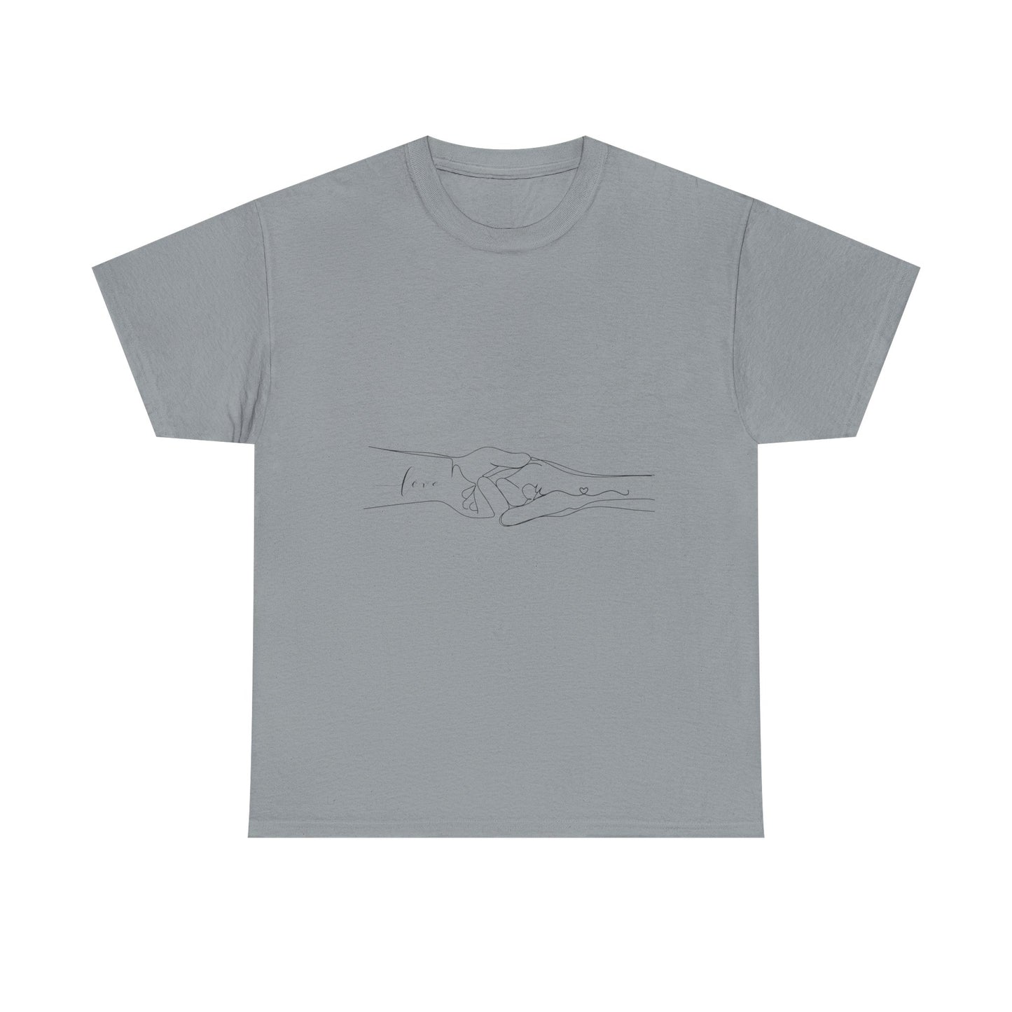 Simple Line Drawings Unisex Heavy Cotton Tee