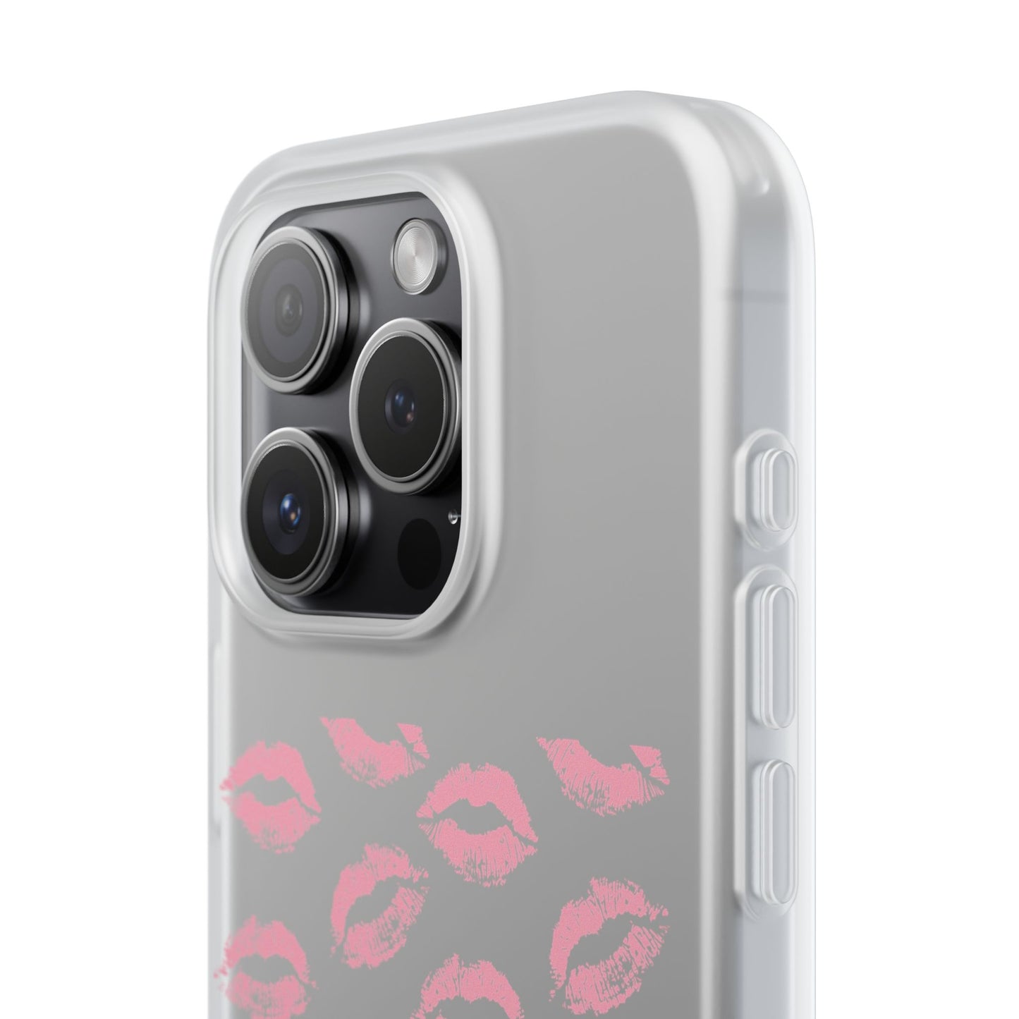 Kiss Print Phone Case - Stylish Flexi Case, Cute Phone Cover, Gift for Her, Trendy Accessories, Valentine's Day, Romantic Style
