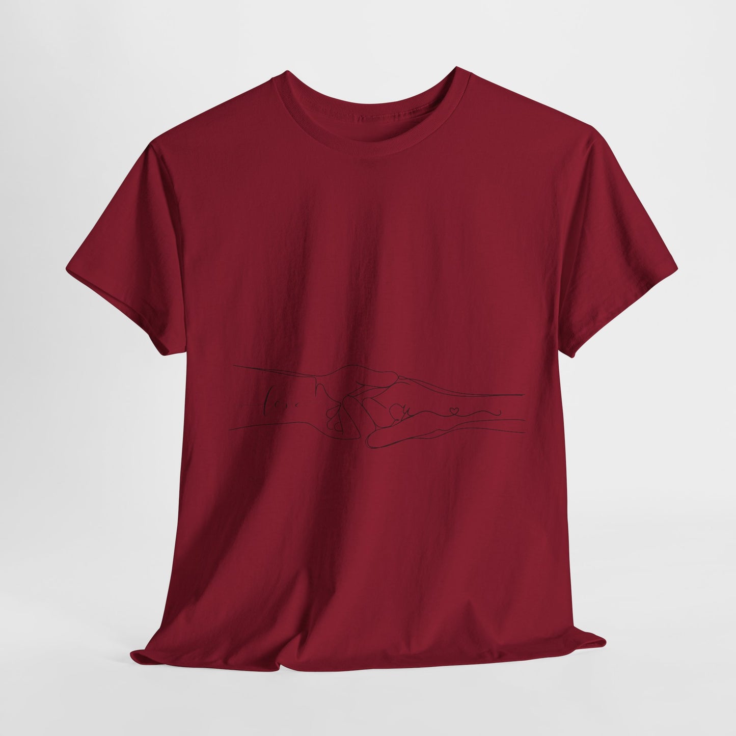 Simple Line Drawings Unisex Heavy Cotton Tee