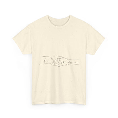 Simple Line Drawings Unisex Heavy Cotton Tee