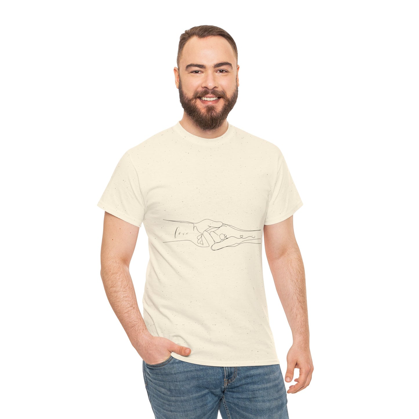 Simple Line Drawings Unisex Heavy Cotton Tee