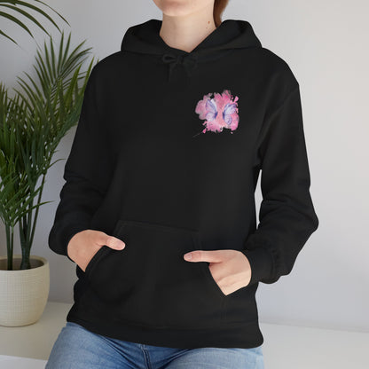 Whimsical Butterfly Sweatshirt - Cozy Hooded Sweatshirt, Pastel Art Apparel, Spring Fashion, Gift for Nature Lovers, Butterfly Lover Gift
