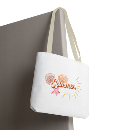 Summer Vibes Tote Bag, Beach Bag, Casual Carryall, Eco-Friendly Tote, Vacation Accessory, Gift for Her