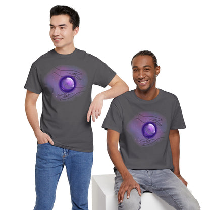 Mystical Hands Graphic Tee, Spiritual Clothing, Astrology Gift, Boho Fashion, Unisex Cotton T-Shirt