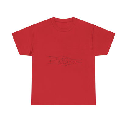 Simple Line Drawings Unisex Heavy Cotton Tee