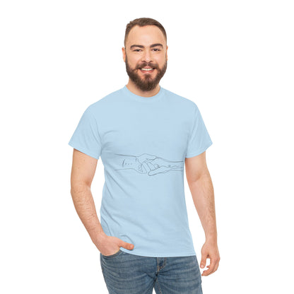 Simple Line Drawings Unisex Heavy Cotton Tee