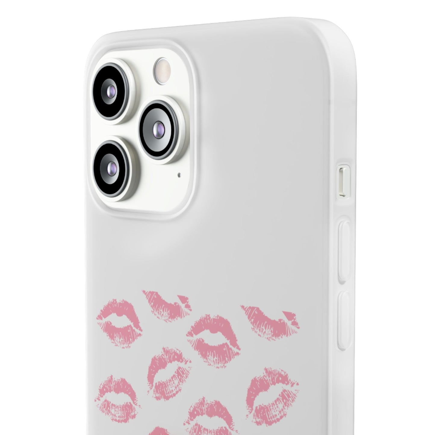 Kiss Print Phone Case - Stylish Flexi Case, Cute Phone Cover, Gift for Her, Trendy Accessories, Valentine's Day, Romantic Style