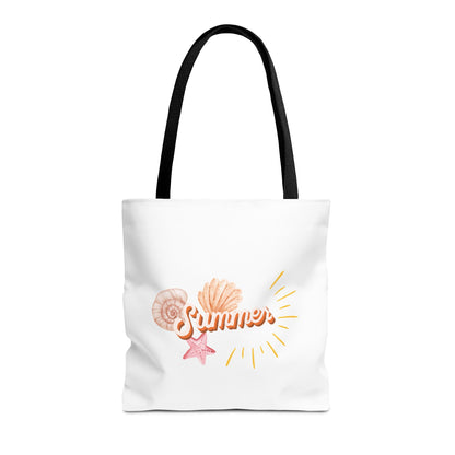 Summer Vibes Tote Bag, Beach Bag, Casual Carryall, Eco-Friendly Tote, Vacation Accessory, Gift for Her