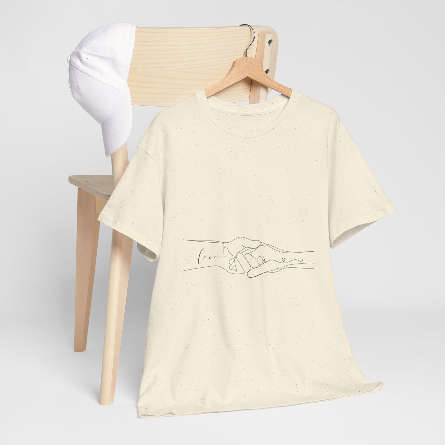 Simple Line Drawings Unisex Heavy Cotton Tee