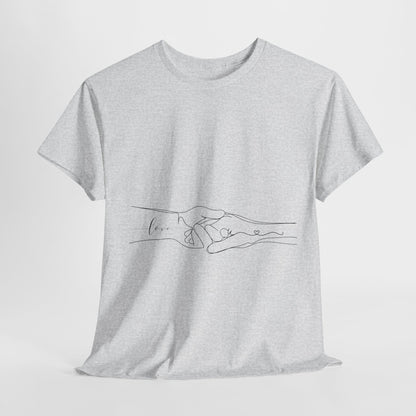 Simple Line Drawings Unisex Heavy Cotton Tee