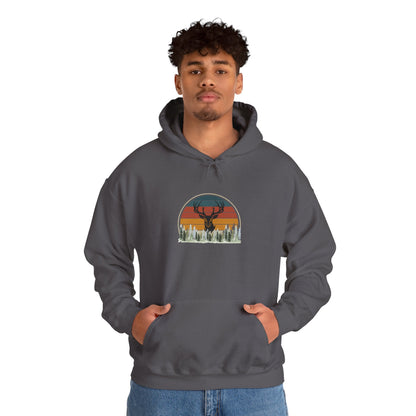 Stylish Unisex Hoodie with Retro Mountain Design, Cozy Apparel, Perfect for Outdoor Lovers, Gifts for Him or Her, Casual Wear