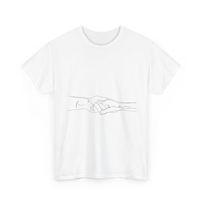 Simple Line Drawings Unisex Heavy Cotton Tee